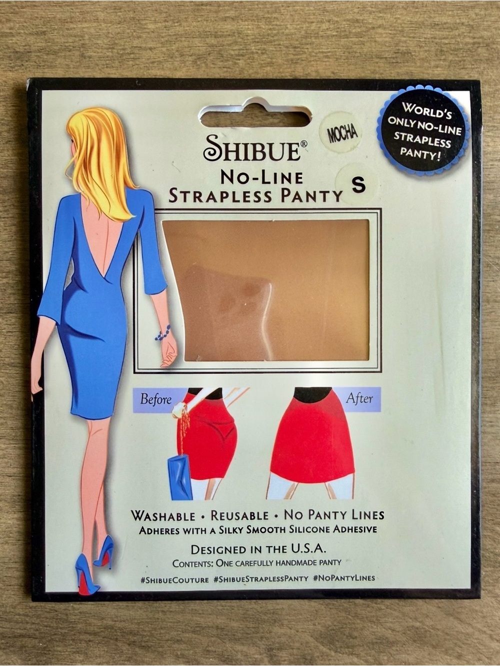 Shibue No-Line Strapless Panty - Mocha (S)
